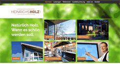 Desktop Screenshot of heinrichs-holz.de