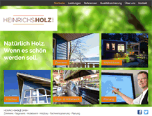 Tablet Screenshot of heinrichs-holz.de